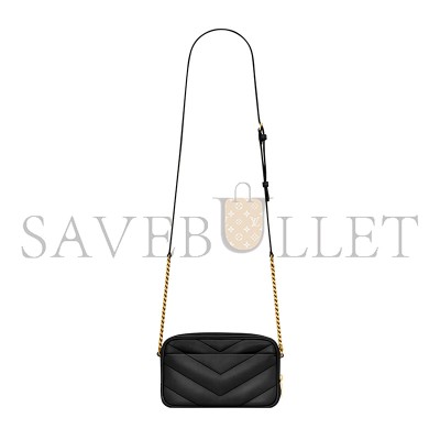 YSL LOULOU MINI CAMERA BAG IN LAMBSKIN 869816AAEAX1000 (18.5*11.5*5cm)